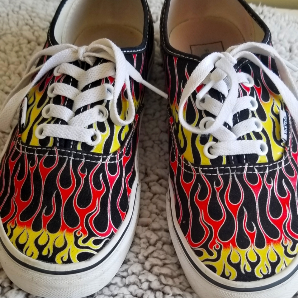 Flaming Van's shoes